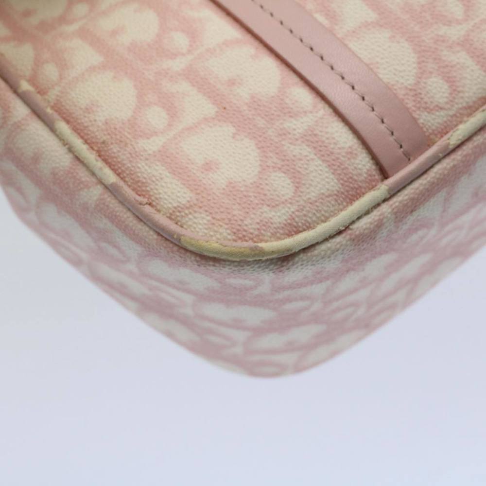 CHRISTIAN DIOR Trotter Canvas Hand Bag PVC Leather Pink 09-BO-0076 Auth yk8952 - Picture 15 of 16
